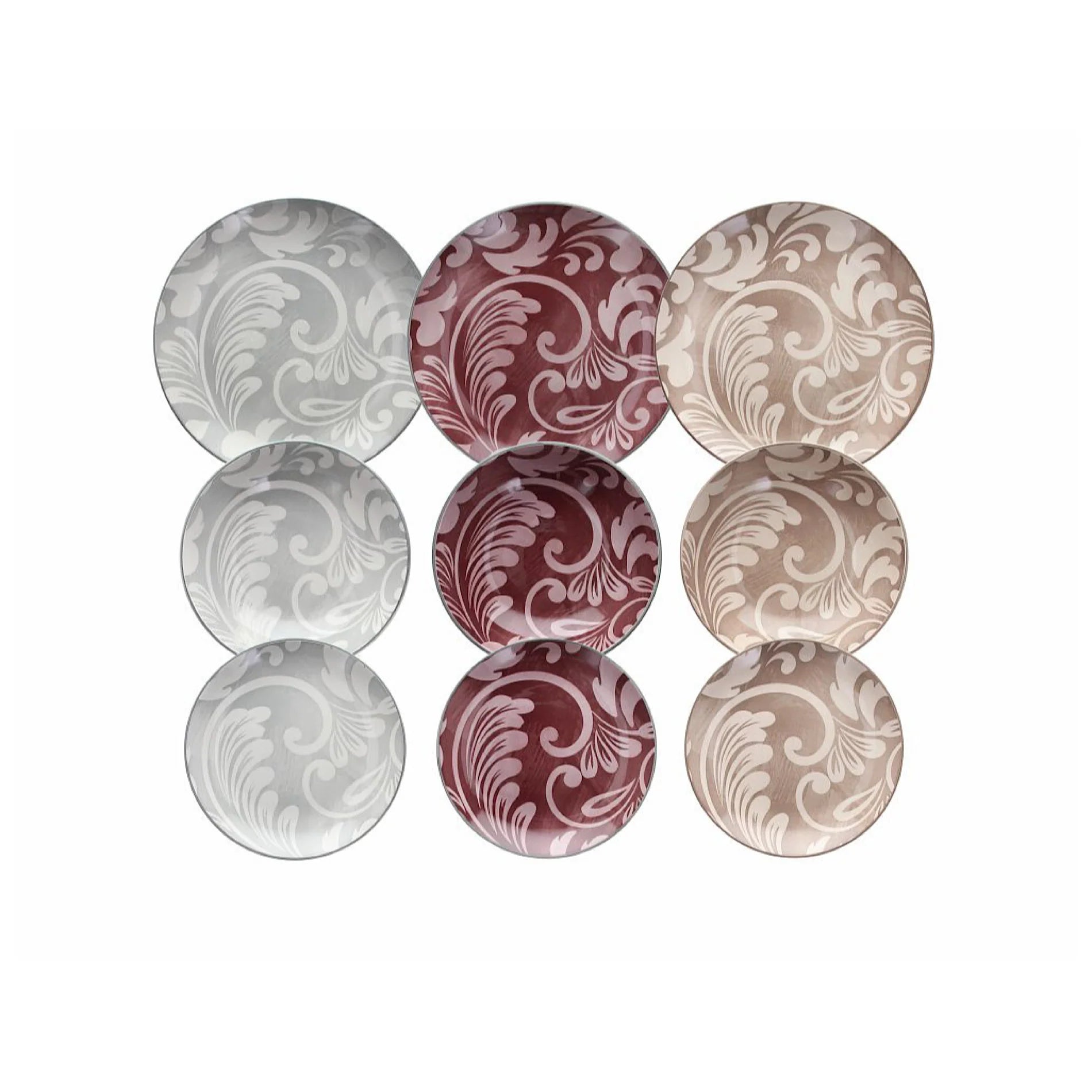 Tognana Acanto Bordeaux Table Set 18 Pcs